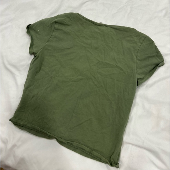 Garage - Green cropped top || Womens || - Picture 3 of 3